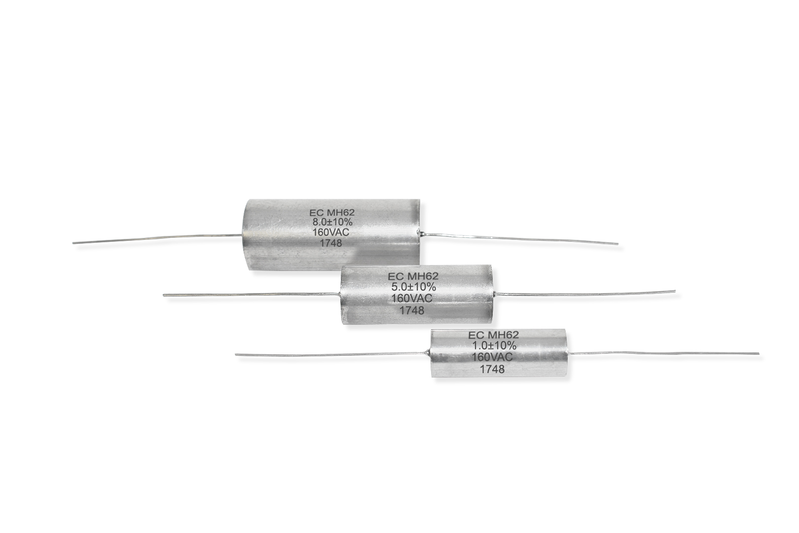 400Hz 125C AC filter, film capacitor, high temperature film capacitor, hermetically sealed capacitor, aerospace AC capacitor, Naval AC capacitor