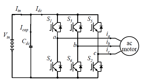 Simplified inverter circuit diagram